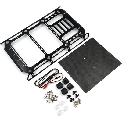 Yeah Racing Kovová záhrada s LED čierna pre Traxxas TRX-4 4x4 Mercedes-Benz G63