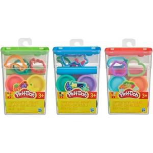 Hasbro Play-Doh: Комплект пластилин с кутия за съхранение - различни видове (G2487)