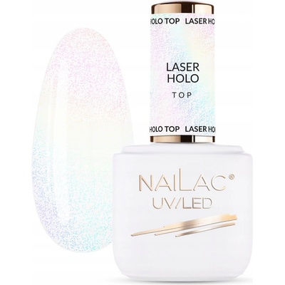 Hybridný vrchný lak NaiLac laser holo 7 ml