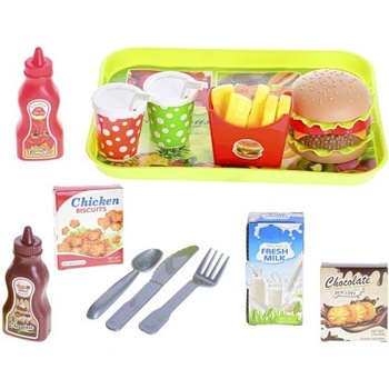 Mikrotrading 81330 dětský kuchyňský set Fast Food 26 ks