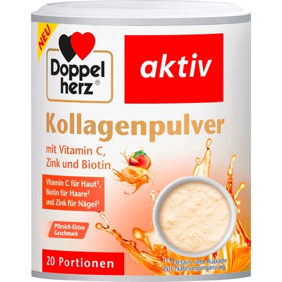 Doppelherz aktiv Колаген на прах с вкус на студен чай с праскова - 150 г