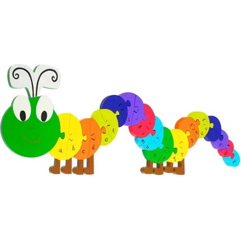 Orange Tree Toys Голям Дървен Пъзел " Гъсеница" - Animals (OTT04045)