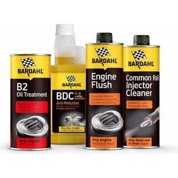 Bardahl Комплект добавки за почистване, подръжка и профилактика на дизелова горивна система и двигател bardahl 4 броя (bar set diesel)