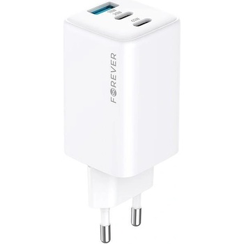 Forever GaN PD QC зарядно устройство Forever 2x USB-C 1x USB 65W б 14101
