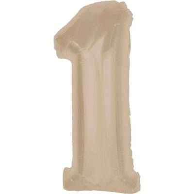 Godan Balónek fóliový číslo 1 matný latte 92cm
