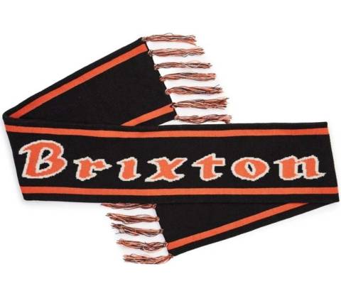 BRIXTON šál Proxy Scarf Black Orange