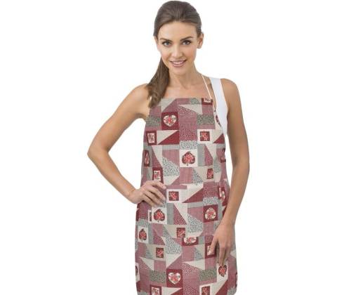 Bellatex zástera 7750/537 patchwork bordový