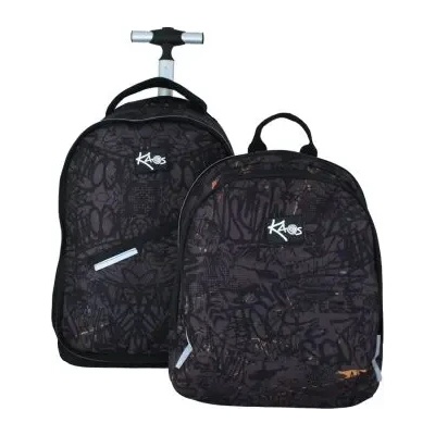 KAOS Ученическа раница 2в1 с колела kaos sunfire