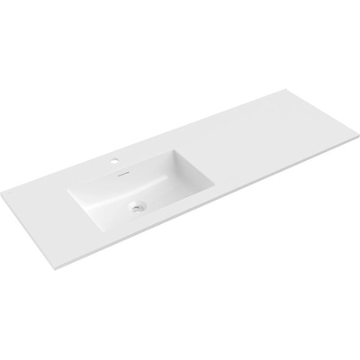 Mexen Otis вградена в плота мивка лява 141 x 46, 5 см, бял гланц - 25181400L (25181400L)