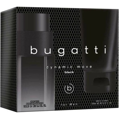 Bugatti Dynamic Move Black EDT 100 ml + sprchový gél 200 ml
