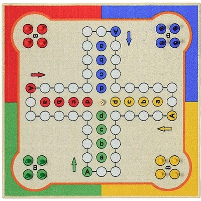 Breno ČLOVĚČE NEZLOB SE s figurkami barevný lem 80x80 cm Vícebarevná