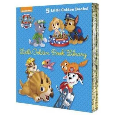 Paw Patrol Little Golden Book Library (Paw Patrol): Itty-Bitty Kitty Rescue; Puppy Birthday! ; Pirate Pups; All-Star Pups! ; Jurassic Bark! | Various, Golden Books