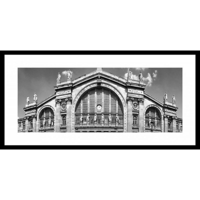 Gare du Nord 80x40 cm, čiernobiely