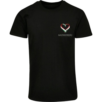 Mister Tee Тениска Merchcode Football - Hungaria T-shirt black XXLUB-MP0008610-00007 - Тъмносив, размер 4XL