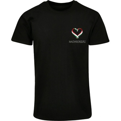 Mister Tee Тениска Merchcode Football - Hungaria T-shirt black XXLUB-MP0008610-00007 - Тъмносив, размер 4XL