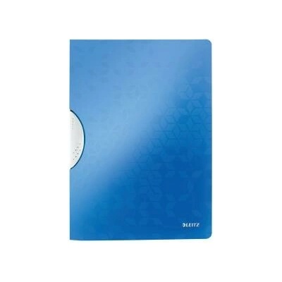 Rýchloviazač s klipom, PP, A4, LEITZ "Wow ColorClip", modrý