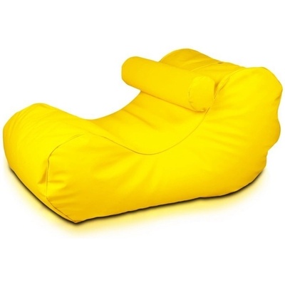 Ecopuf EF1046 Ecopuf Sedací vak - HOGAN - ekokůže E18 - Žlutá