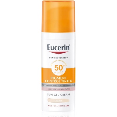 Eucerin Sun Pigment Control Tinted грижа-защита срещу хиперпигментация на кожата SPF 50+ цвят Light 50ml