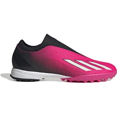 Adidas Футболни стоножки Adidas X . 3 Laceless Astro Turf Football Boots - Pink/Black