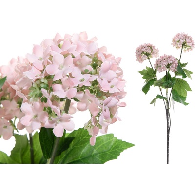 lacne-dekoracie.sk Umelá KALINA 69cm 103LTPI 3 hlavičky ružová