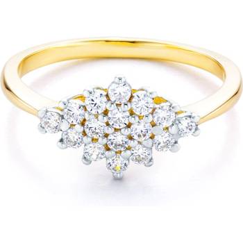 SAVICKI Пръстен savicki: двуцветно злато, кубичен цирконий