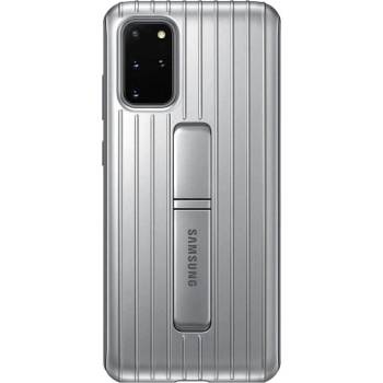 Samsung Оригинален Противоударен Калъф за Samsung S20 Plus Protective Standing Cover Case EF-RG985CSEGWW, Сребрист (EF-RG985CSEGWW)