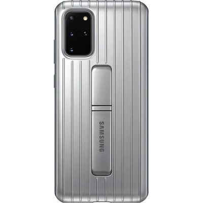 Samsung Оригинален Противоударен Калъф за Samsung S20 Plus Protective Standing Cover Case EF-RG985CSEGWW, Сребрист (EF-RG985CSEGWW)