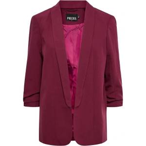 PIECES Сако Pieces Boss 3/4 blazer - Red (Grape Wine)