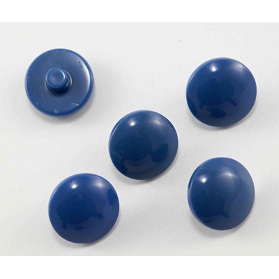 Gombík so spodným prišitím - modro fialová - priemer 1,5 cm