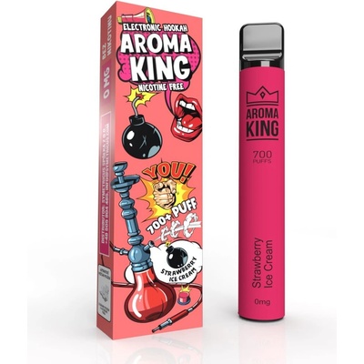 Aroma King Hookah Strawberry Ice Cream 0 mg 700 potáhnutí – Zboží Dáma