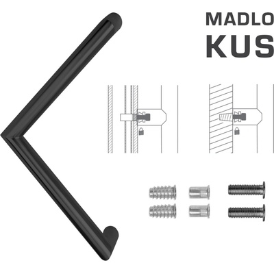 FT - MADLO kód K14 Ø 30 mm SP ks Rozteč madla: 300 mm, Dĺžka: 330 mm, Rozmer profilu madla: Ø 30 mm