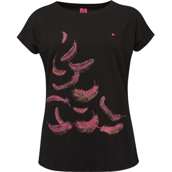 LOAP Dámske tričko ABGRIE čierna ružová