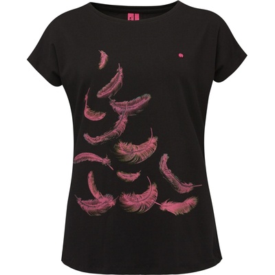 LOAP Dámske tričko ABGRIE čierna ružová