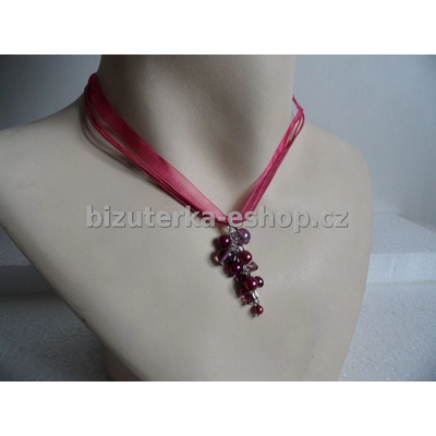 bizuterka-eshop.cz na stužce vínový BZ-03511