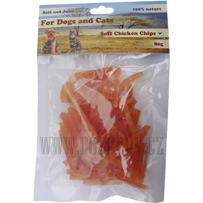 For Dog & Cat Soft kuřecí měkké proužky 8 cm 80 g