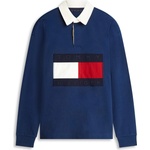 Tommy Hilfiger Блуза с яка Tommy Hilfiger Men's Rugby Polo Shirt - Carbon Navy