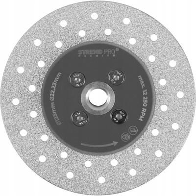 Strend Pro Kotúč CGW31, 125mm, diamantový, rezný a brúsny, obojstranný, 2232011