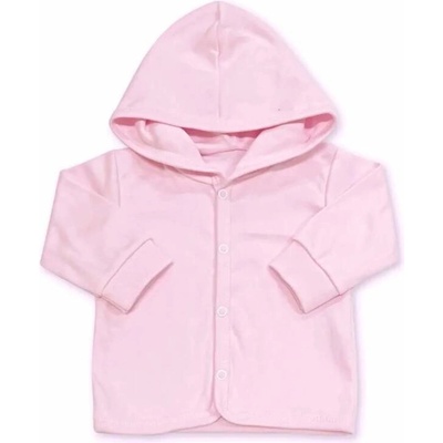Kojenecká bavlněná mikinka s kapucí růžová – Zboží Dáma
