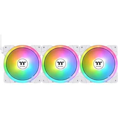 Thermaltake SWAFAN EX12 ARGB Sync PC Cooling Fan White TT Premium Edition (3-Fan Pack) CL-F169-PL12SW-A