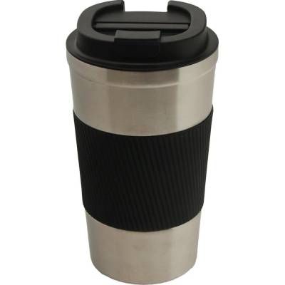 Chromik nerezový termohrnček s protišmykovým silikónovým pásom 500 ml