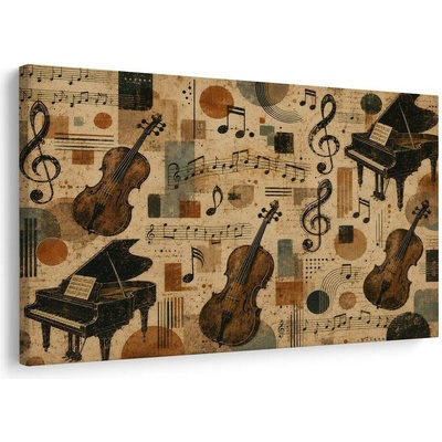 Obraz hudební symfonie na plátně - 30x20