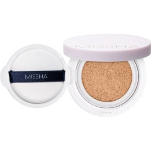 Missha Magic Cushion Cover Lasting дълготраен грим в гъбичка SPF 50+ цвят #21 Natural Light Beige 15 гр