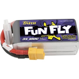 Tattu LiPo батерия Tattu Funfly 1550mAh 11.1V 100C 3S (TAA15503S10X6)