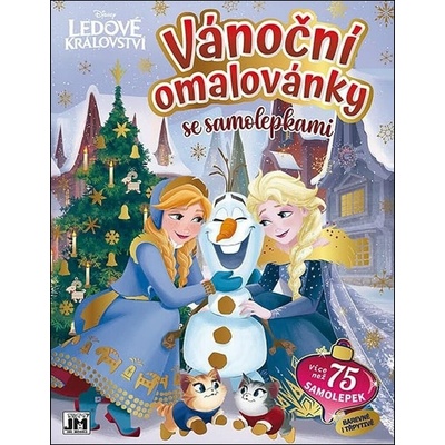 Jiri Models Vánoční omalovánky Ledové Království (Frozen) se samolepkami