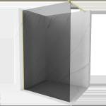Mexen Kioto душ стена Walk-in 130 x 200 см, графит 8 мм, злато матово - 800-130-101-55-40 (800-130-101-55-40)