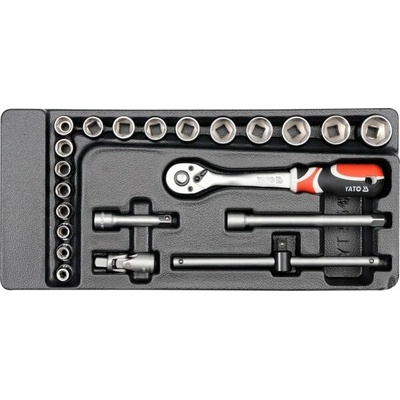 Yato - Sada v systémovej vložke gola 3/8" 22ks YT-5542