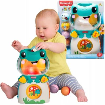 Mattel Fisher Price Hravá žabka s míčky JLB96