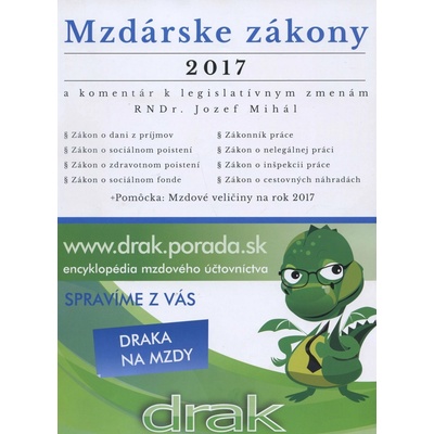 Mzdárske zákony 2017 -