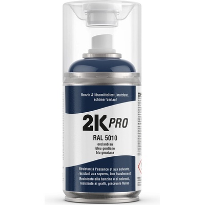 2K-PRO PU dvojzložková farba RAL 5010 250 ml lesklá enciánová modrá