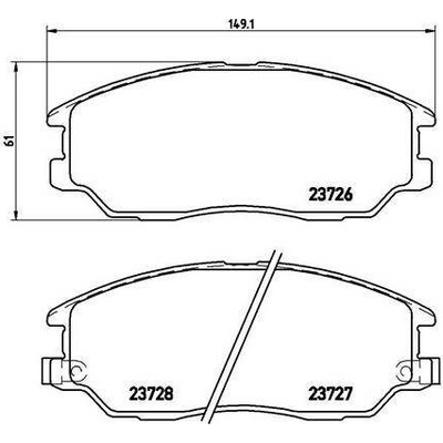 Sada brzdových destiček, kotoučová brzda BREMBO P 30 028
